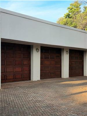 Garage doors with motors