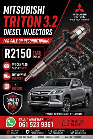 MITSUBISHI TRITON 3.2 DIESEL INJECTORS FOR SALE OR RECON