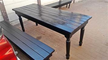 Weather proofed wooden furniture