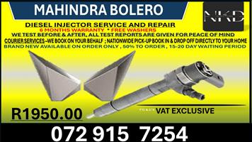 Mahindra  Bolero Diesel Injectors 