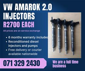 VW AMAROK 2.0 INJECTORS FOR SALE WITH WARRANTY INCLUDED 