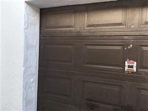 Use motorized garage door