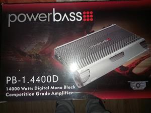 Powerbass 14000w comp monoblock amp with xtc 10000w subwoofer