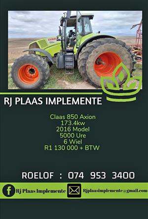 Claas Axion 850 trekker