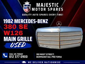 1982 Mercedes-Benz 380 SE W126 Main Grille for Sale - Used