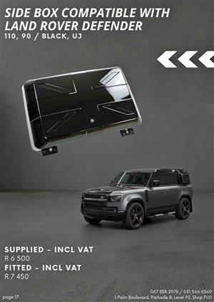 Side Box compatible with Land Rover Defender - fitted