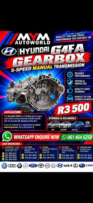 Hyundai G4FA Gearbox 