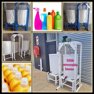 200lt DETERGENT MIXING MACHINES WITH 2 REMOVABLE BASES,