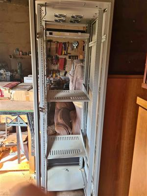 Server cabinet with server and other IT hardware