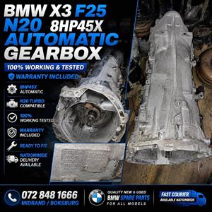 BMW X3 F25 N20 8HP45X AUTOMATIC GEARBOX FOR SALE 