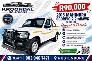2015 Mahindra Scorio 2.2 single cab