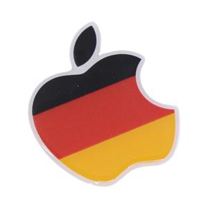 German Apple 3D Gel Dome Sticker