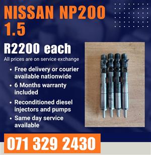 NISSAN NP200 1.5 INJECTORS FOR SALE WITH WARRANTY INCLUDED 