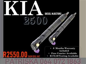KIA 2500 DIESEL INJECTORS FOR SALE ON SERVICE EXCHANGE OR SAME DAY SERVICE