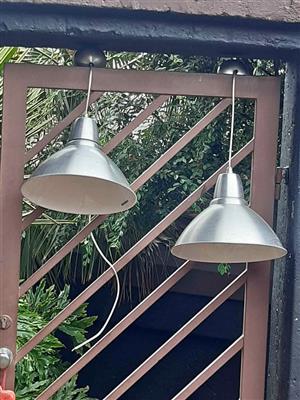 2 x really pretty aluminium lamp shades.  