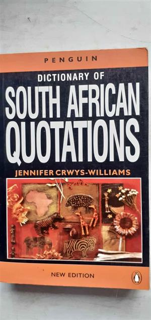 Dictionary of South African Quotations - Jennifer Crwys- Williams