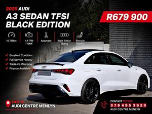 Audi A3 Black Edition @ Audi Centre Menlyn