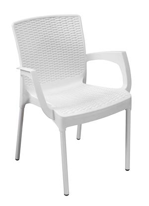  White rattan chair 