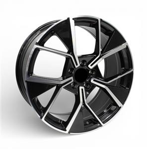 19″ AV-82 5/112 Black Machine Face Alloy Wheels