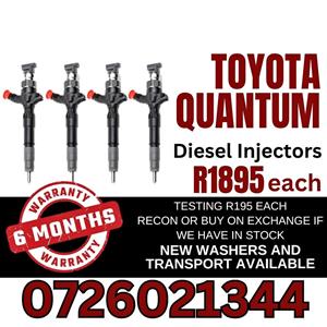 Toyota Quantum diesel injectors for sale