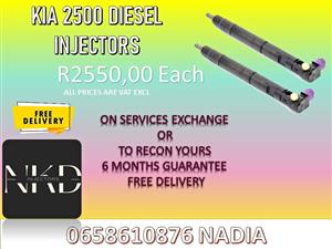 KIA 2500 DIESEL INJECTORS FOR SALE WE ALSO RECON
