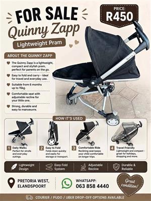 Quinny zapp pram for sale