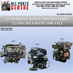 Land Rover Evoque 2.2 SD4 engine for sale