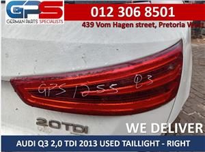 AUDI Q3 2.0TDI 2013 USED RIGHT TAILLIGHT FOR SALE 
