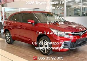 2026 Toyota Starlet 1.5 XI For Sale