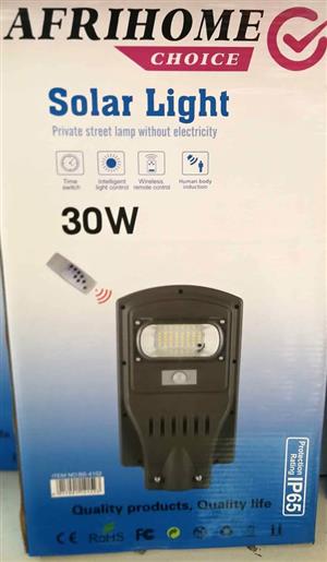 30w Solar Rechargable Light with remote, NEW with 1 year warranty and FREE DELIVERY