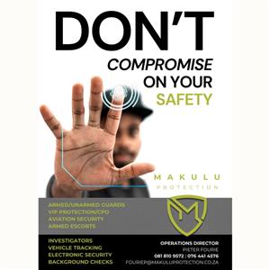 Professional Armed and Unarmed Security, VIP Protection