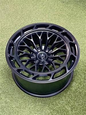 20 INCH BLACK TORO (BAKKIE) DESIGN RIM SET