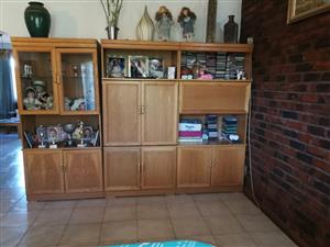Three piece wall unit