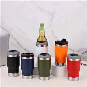 5 in 1 Tumbler Stainless Steel Double Walled insulated Vacuum Cup