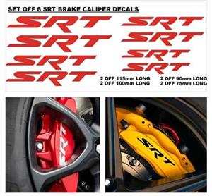 SRT brake caliper stickers decals badges