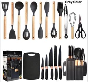 19pc Silicone Utensil & knife set  Contact for price