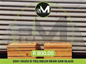 2001 ISUZU D-TEQ KB250 REAR GAB GLASS