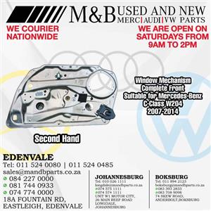 Window Mechanism Complete Front (Second Hand)  Suitable for Mercedes-Benz C-Class W204  2007-2014
