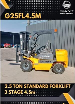 G25FL4.5M - 2.5 Ton Standard Forklifts