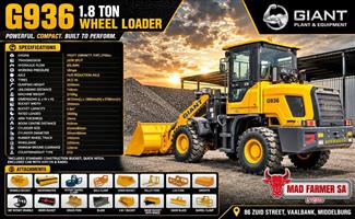 2026 New Giant G936 front end loaders