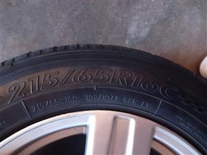 X4 Tyres Only Size 215/65/16