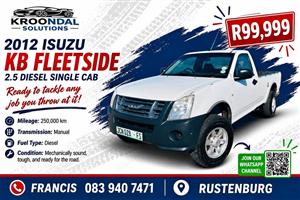 2012 Isuzu KB Fleetside 2.5 Diesel single cab