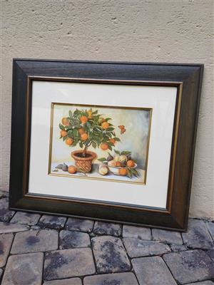 Lady Clare traditional tray orange tree portrait