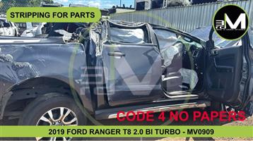 2019 FORD RANGER T8 2.0 TURBO - STRIPPING FOR PARTS - MV0909