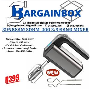 SUNBEAM SDHM-200 S/S HAND MIXER