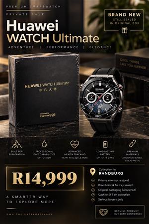 Huawei Watch Ultimate | Brand New Factory Sealed 