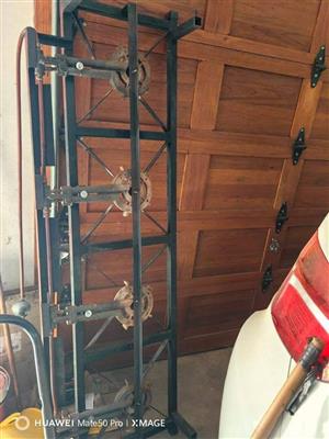 2x Heavy Duty four plate gas stoves.