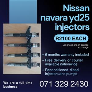 NISSAN NAVARA 2.5 INJECTORS FOR SALE WITH WARRANTY INCLUDED 