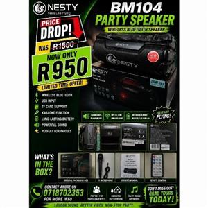 Awesome Nesty Bluetooth speaker  Bm104 for sale still like new