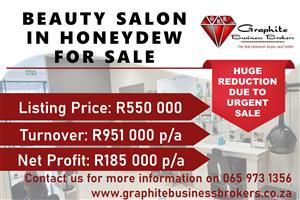 Salon for sale in Honeydew